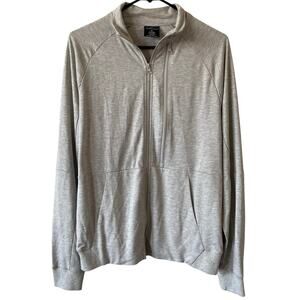 BLUE ICE NWOT Moisture Wicking Performance Activewear Jacket Gray Size Medium